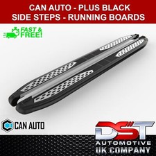 Plus Black Running Board Side Steps For NISSAN QASHQAI +2 (J10) 2007-2013