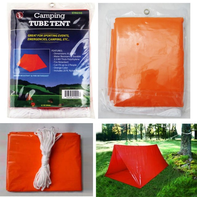 Tube Tent Emergency Survival Camping 