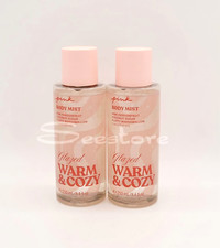 Victoria's Secret Pink Warm  Cozy Glazed Fragrance Body Mist 8.4 fl oz Set of 2