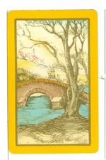 Single Vintage Playing Card U.S. Narrow Named "Brookside" BR-5-1 B