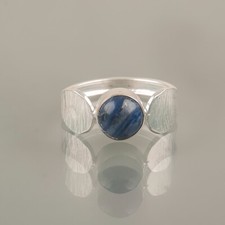 Natural Sodalite Gemstone 925 Sterling Silver Jewelry Handmade Ring Gift For Her