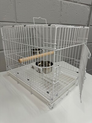 Papageien Reisekäfig, Urlaubskäfig, African Grey Reisekäfig Amazonas - Weiß