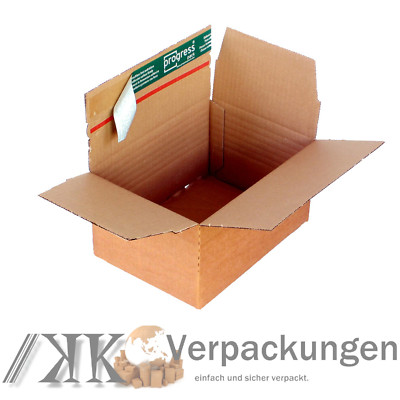 500 Fix-Aufrichtekartons DIN A5+ 229x164x50-115 mm Faltkisten variable Füllhöhe