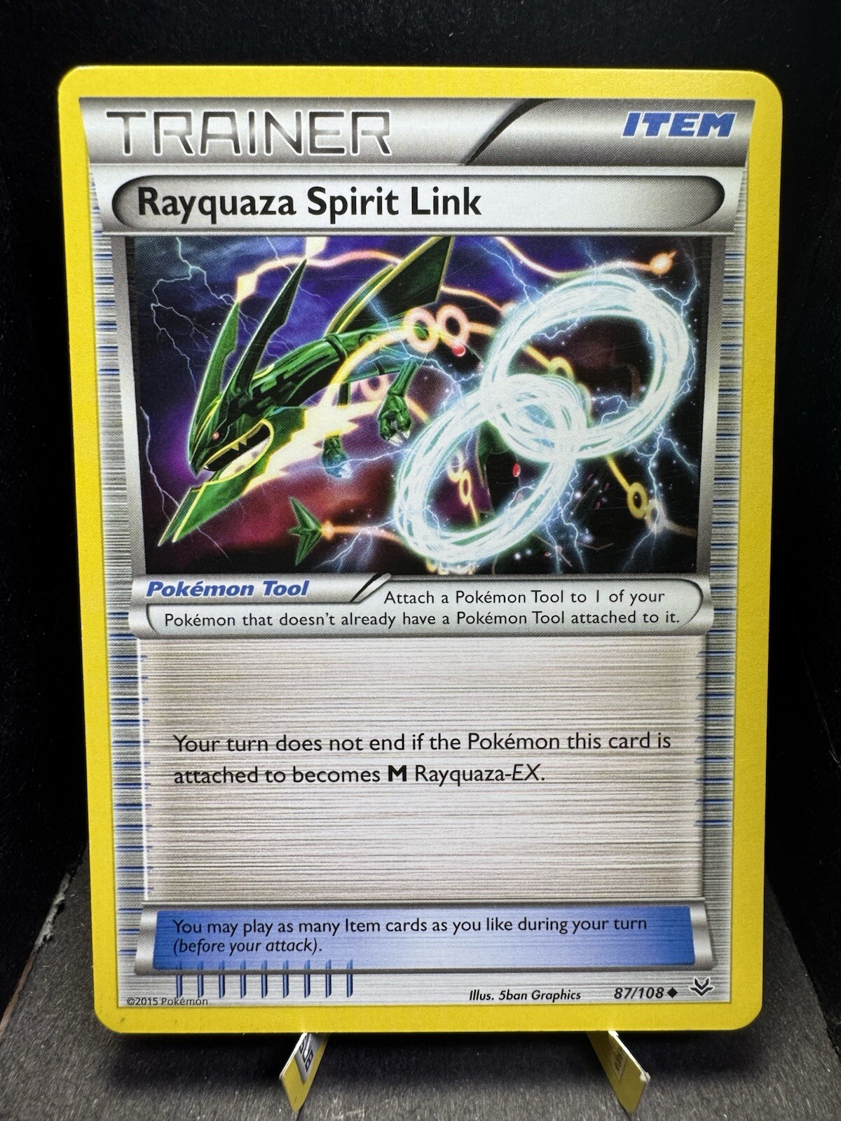 Pokemon TCG XY Roaring Skies Rayquaza Spirit Link 87/108 Uncommon Trainer LP