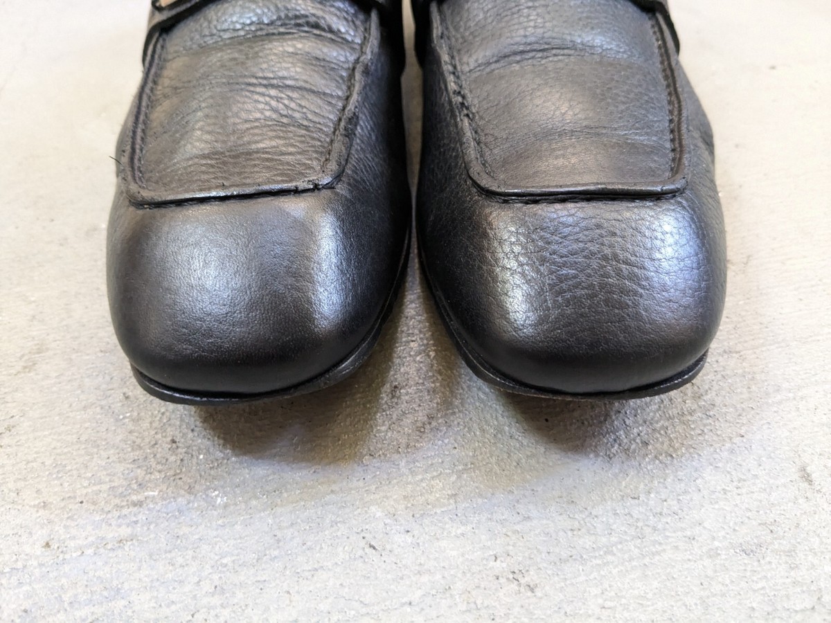 Gucci Horsebit Loafers Men 10 Black Leather Slip-On Snaffle  display picture 2