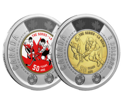   Canada Hockey Summit 50th Anniversary Toonie $2 Two Dollars Coin, UNC 2022