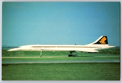 Concorde Singapore G-N94AD Special Edition Postcard aviation aircraft