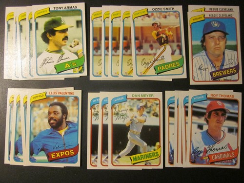 1980 Topps Baseball Pick Choose Finish Your Set( 276- 499) NM, NM/MT - Picture 111 of 197
