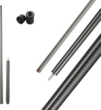 Carbon Fiber Jump Pool Cue, 13.5mm Tip, 16OZ, 46"