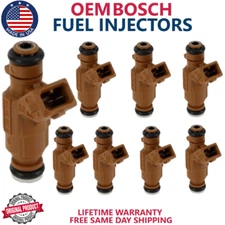 NEW  SET OF 8 OEM BOSCH FUEL INJECTORS FOR 2000-2008 Mercedes-Benz 5.0L 4.3L V8