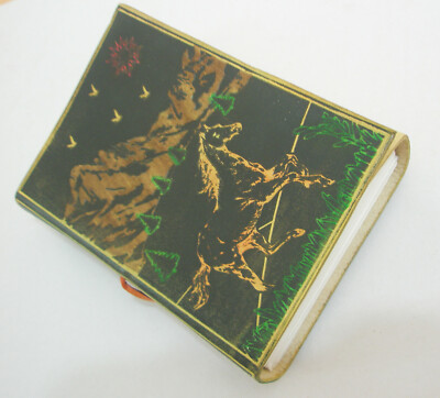 5X7 Mens Leather Bound Writing Journal Horse Embossed Notebook Medieval Diary
