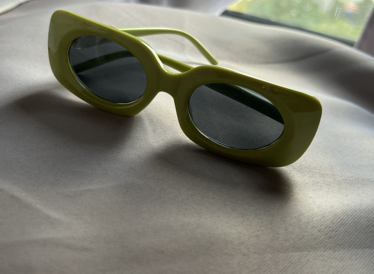 Anthropologie Rectangle Sunglasses/Chartreuse Anthropologie Rectangular Women main image 2