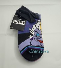 Disney Villains Ankle Socks 5 Pack Ursula, Evil Queen, Maleficent, Jafar New