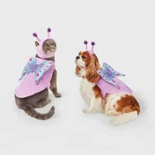 Hyde & Eek! Small Butterfly Pet Set Vest & Headpiece Halloween Up to 25 lbs