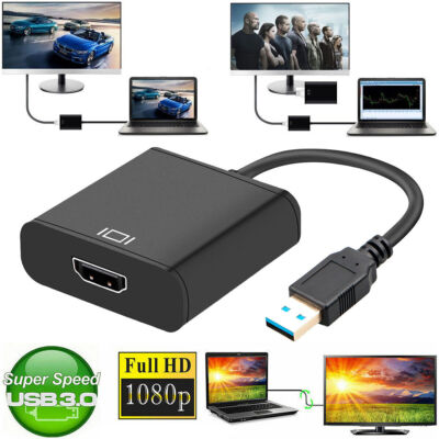 USB3.02.0 zu HDMI Konverter Multi Monitor Adapter Konverter für Windows 7/8/10