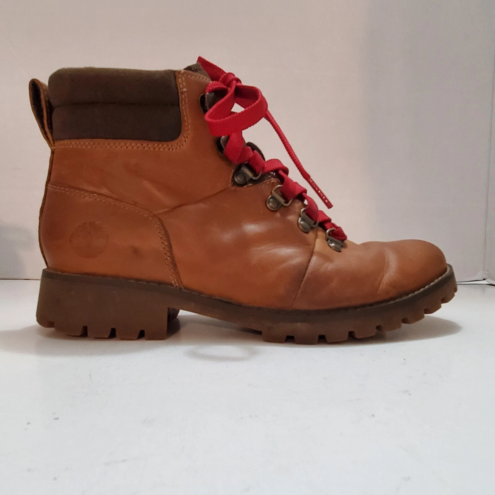 Stivali Timberland donna Ellendale taglia 6 metà escursionista pelle marrone Ortholite A1R3G