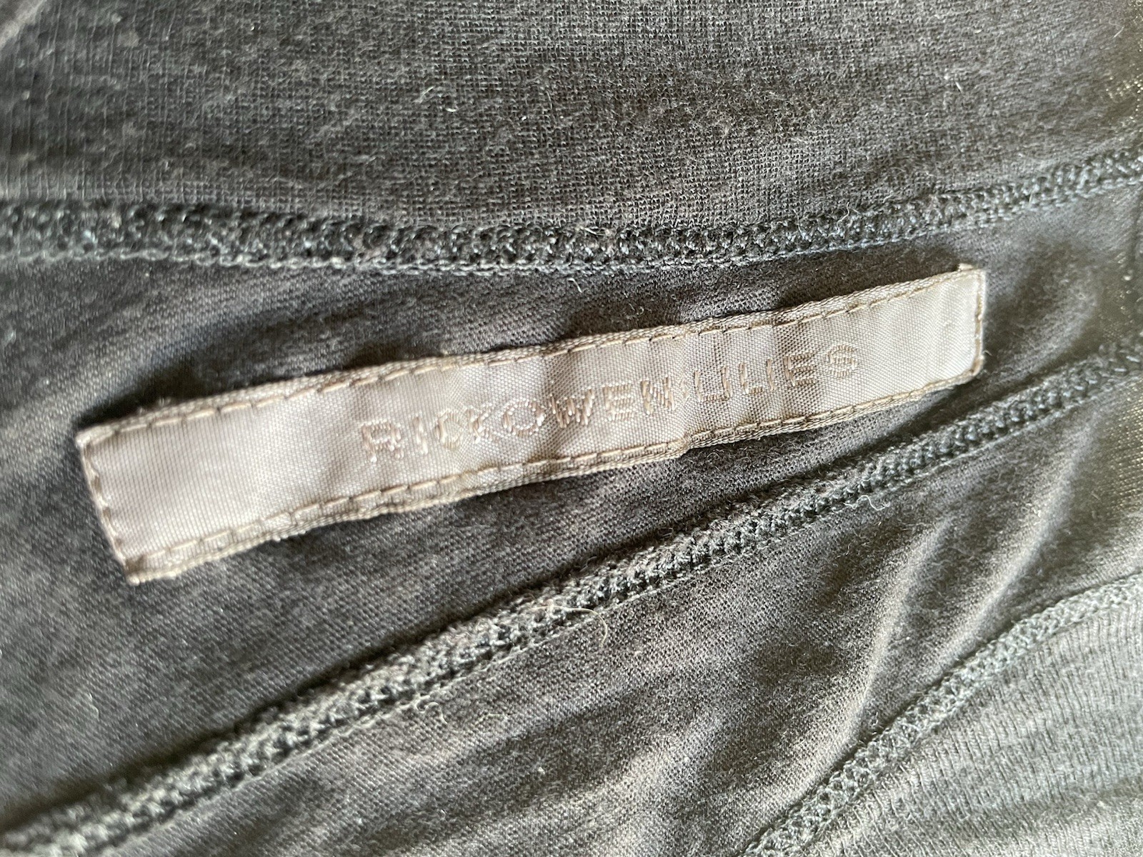 Rick Owens Lilies black racerback tank top