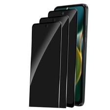 3 Pack Privacy Screen Protector for,Full Coverage Motorola Moto G 5G 2025 Black