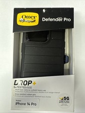 OtterBox Defender Pro Case With Holster for iPhone 14 Pro. Black