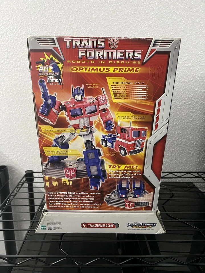 20th Anniversary Transformers Masterpiece OPTIMUS PRIME MP-01 DVD Edition MISB - Image 4 of 4