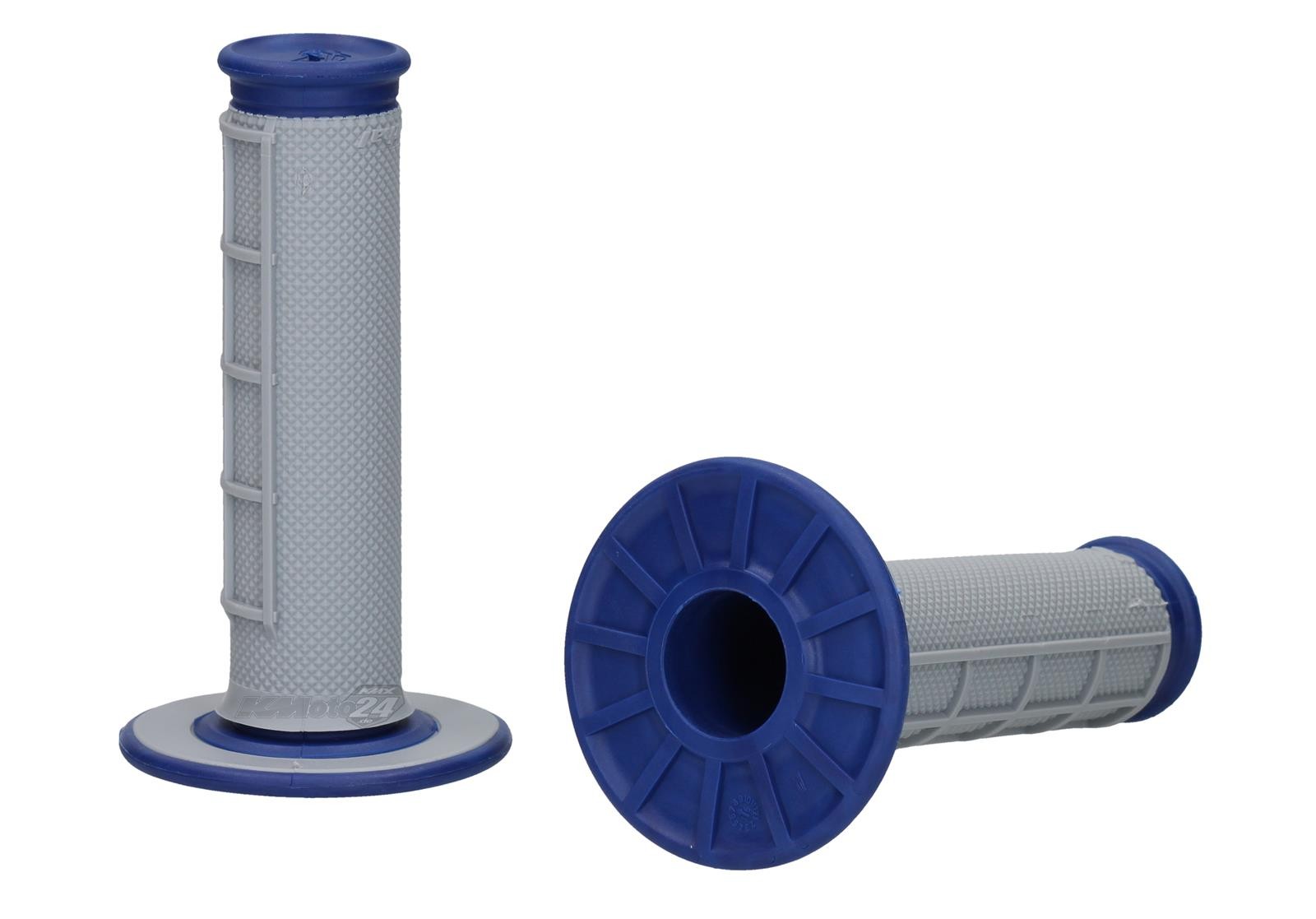 Renthal Grips Offroad Duallayer Diamond Half Waffle Soft Gray/Blue