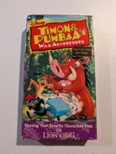 Timon and Pumbaa's Wild Adventures Don't Get Mad Get Happy VHS Tape Lion King