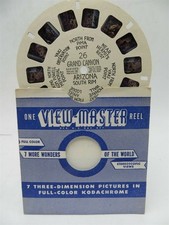 View-Master Reel 26, Grand Canyon Arizona, South Rim, Hand Lettered, Single Reel