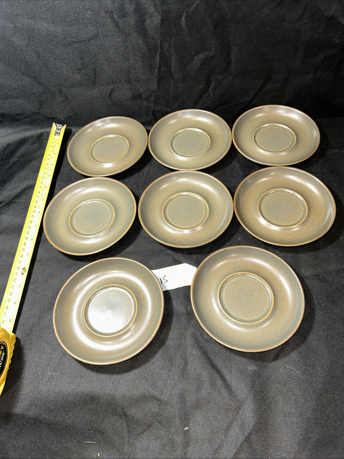 Denby Langley  Canterbury 5 5/8” Tea Plates  Stoneware Set of 8