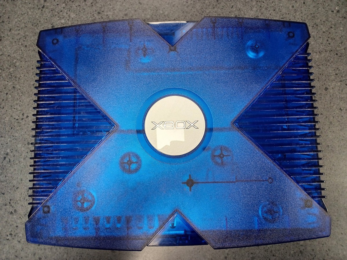 Original Microsoft Xbox Console Ice Blue Halo 2 BELL CANADA 2004