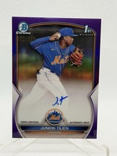2023 Bowman Auto Junior Tilien #CPA-JT Purple Refractor /250 (AU, RC) Tigers
