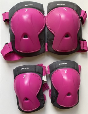 Decathlon B'TWIN Kids Bicycle Elbow And Knee Protection Kit Size