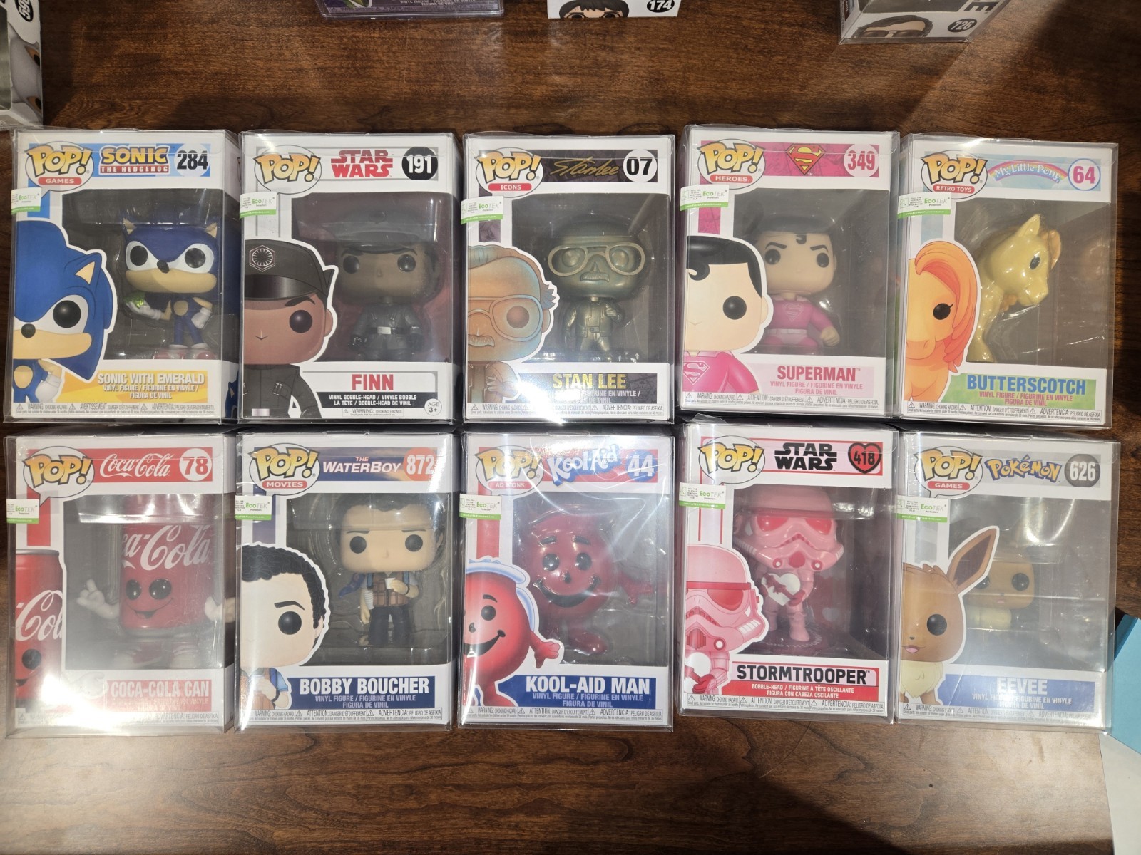 10pk - Assorted Funkos- Protectors On All- No Duplicates
