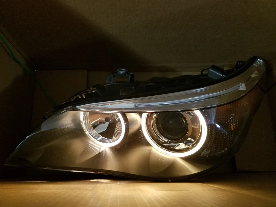 2004 2005 2006 2007 BMW 525I 530I 545I 550I M5 DRIVER LEFT XENON HEADLIGHT - Image 3 of 4