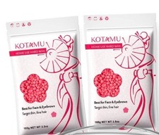 Kotamu Hard Wax Beans For Hair Removal 2Pack 3.5oz Chest Back, Face Eyebrow BB2