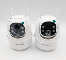 Cinnado B6 2K 3MP Wireless Security Camera w/Solar Panel (2 Pack)