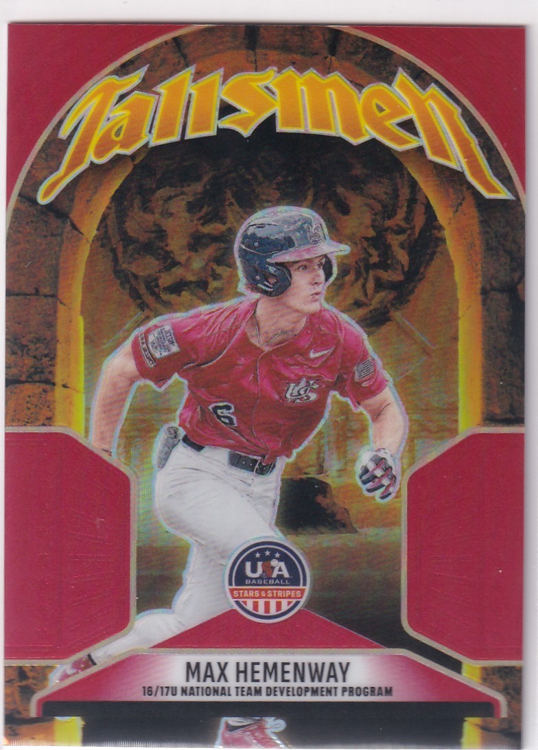 2026 Stars & Stripes USA  Red Prizm Max Hemenway 045/199 Tallsmen #20 PWE