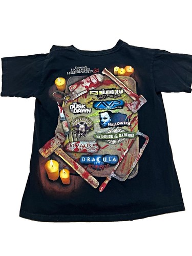 Universal Studios Halloween Horror Nights Kids S Black Double-Sided T-Shirt