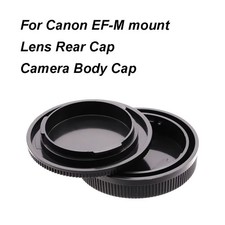 Canon EF-M Rear Lens Cap Camera Body Cap Set for EOS M5 M6 M50 M100 M200 Camera