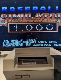 Baseball Simulator 1000 Nintendo NES - Authentic Cart w/ Sleeve. Cleaned/Tested