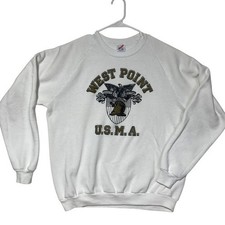 Jerzees West Point USMA Graphic Sweatshirt XL White Academy USA Made