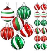 Jetec 24 Pieces Christmas Ball Ornaments 