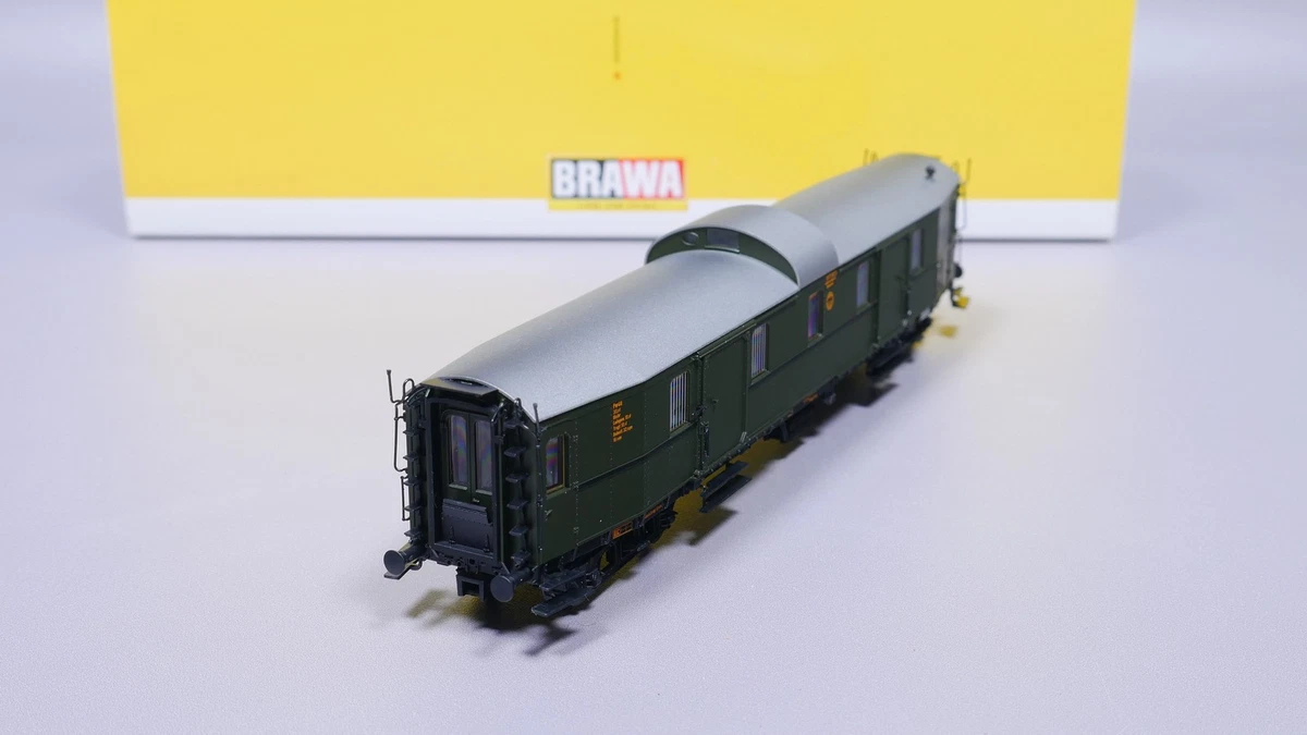 H0 DC Brawa 45400 Gepäckwagen Pw4ü 107 913 Han Eisene Bauart DRG OVP #ST_735