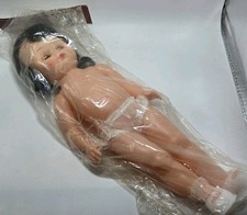 VTG NOS Create A Craft Fibre-Craft Angel Doll Black Curly Hair Blue Eyes Shoes