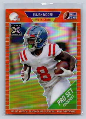 2021  Pro Set Metal XRC Rainbow Orange Prospect #26 Elijah Moore Rookie /15 B40