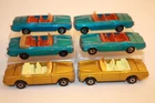 Six (6) Vintage 1969 Matchbox Lesney Rolls Royce Silver Shadow Coupe Cars #69