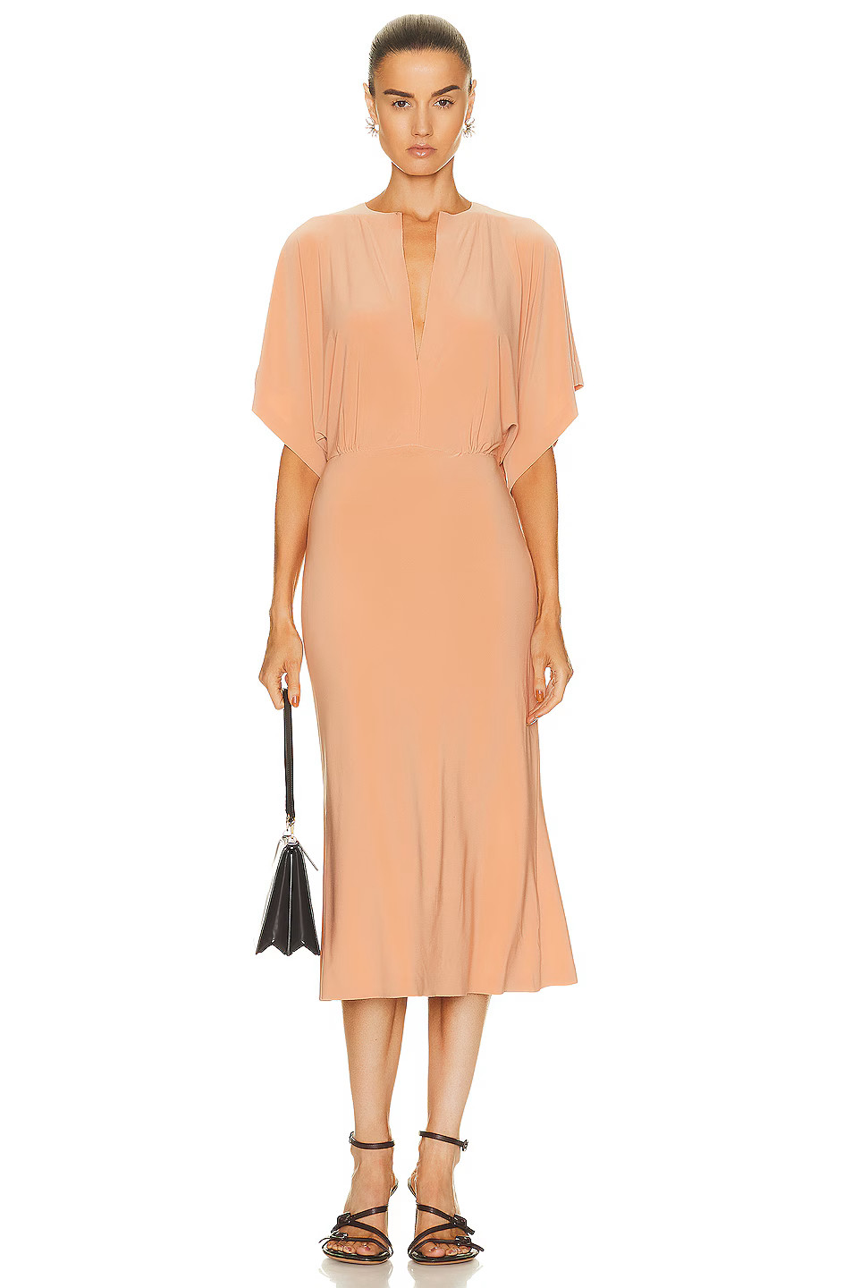 NWT Norma Kamali Obie Dress Women S - Color Salmon Pink!!! Sold Out Everywhere!