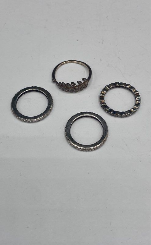 Sterling Silver Assorted Ring Bundle 4pcs. 7.0g - image 2