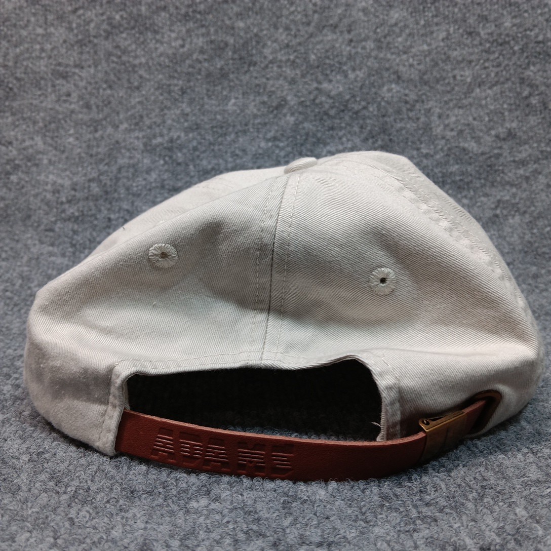 Retro Tennis Hat The Laundress Tennis Club Leather Strap Adams Ivory Blue Preppy View 3