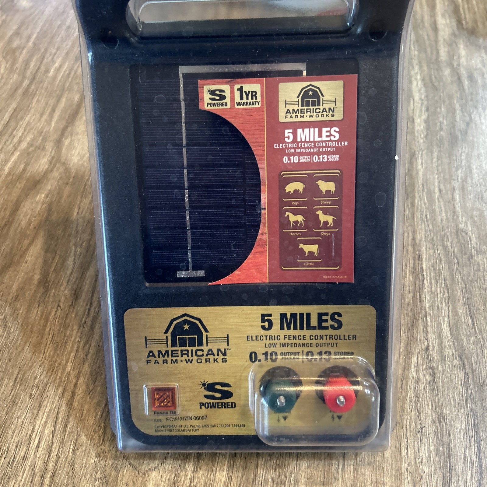 American Farm Works 5 Miles Solar Electric Fence Controller