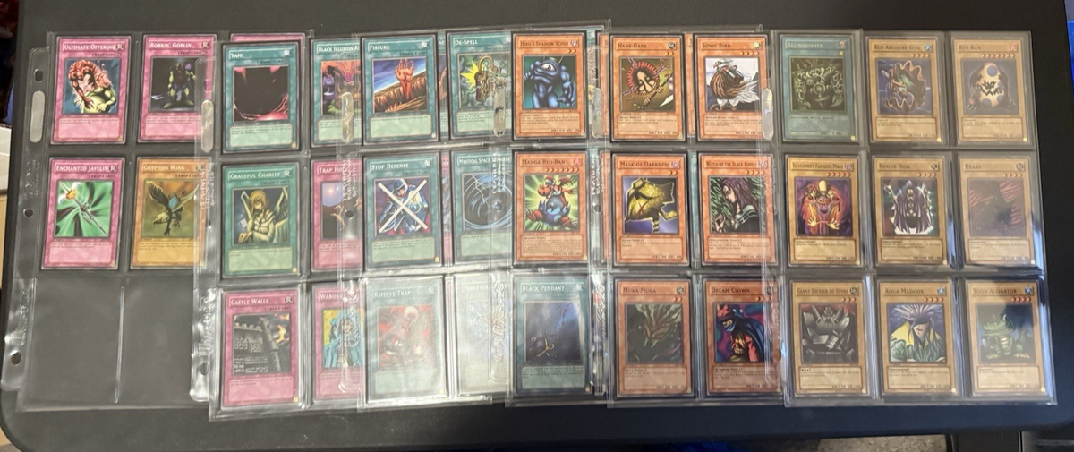 yugioh 1st edition pegasus starter deck YuGiOh Starter Deck Pegasus Complete 50 Card Set 1st Edition WITH MISPRINT  Faded